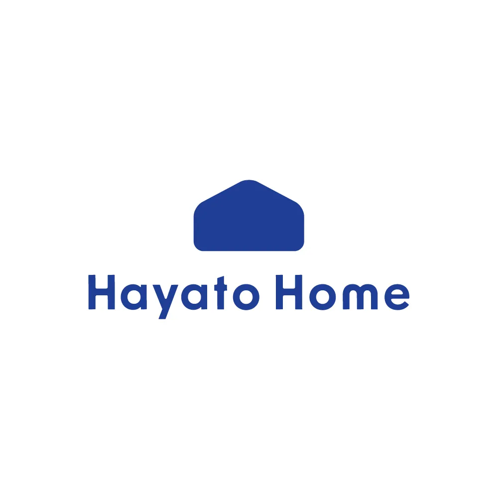 岐阜の不動産会社,ハヤトホームのロゴ,英語バージョン